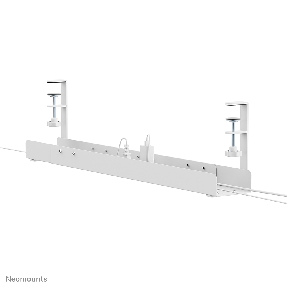 NEOMOUNTS Cable Management Tray - Max 5 Kg - Clamp-on Design - Universal - White