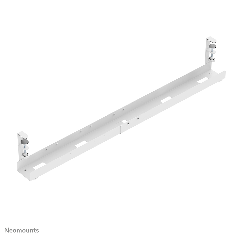 NEOMOUNTS Cable Management Tray - Max 5 Kg - Clamp-on Design - Universal - White