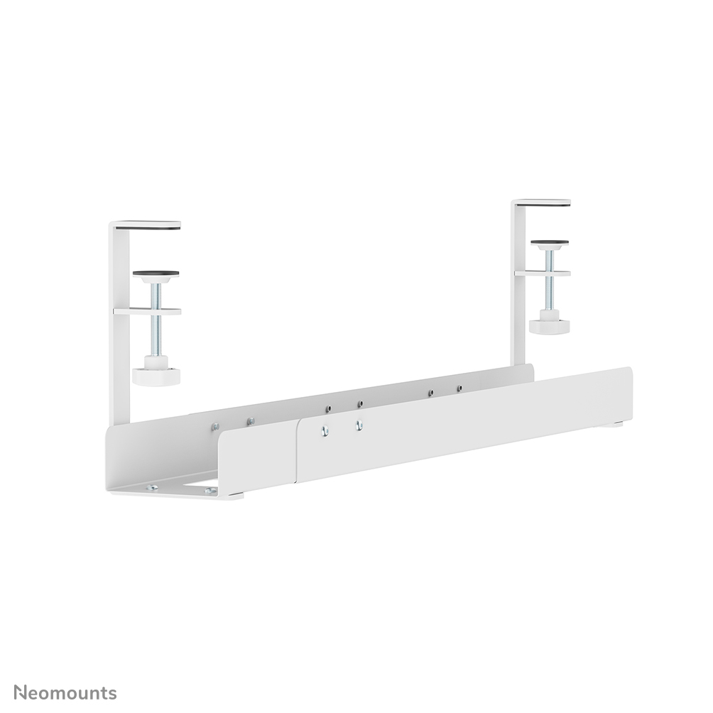 NEOMOUNTS Cable Management Tray - Max 5 Kg - Clamp-on Design - Universal - White