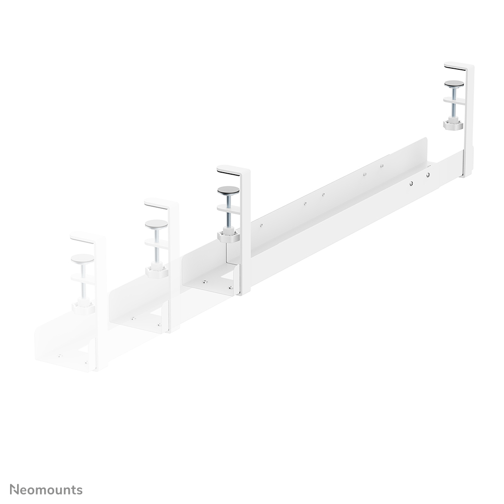 NEOMOUNTS Cable Management Tray - Max 5 Kg - Clamp-on Design - Universal - White