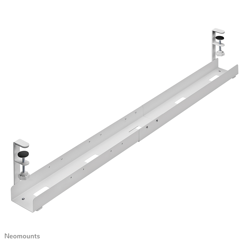NEOMOUNTS Cable Management Tray - Max 5 Kg - Clamp-on Design - Universal - White