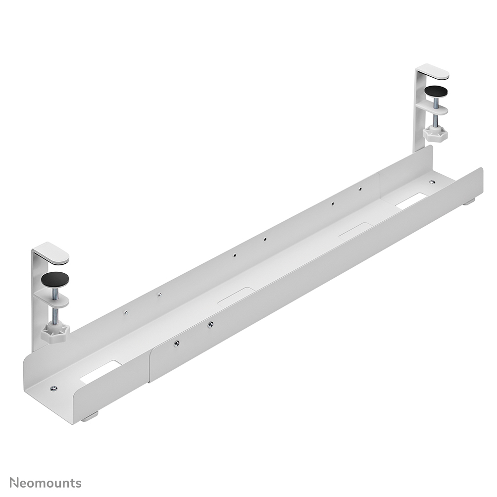 NEOMOUNTS Cable Management Tray - Max 5 Kg - Clamp-on Design - Universal - White