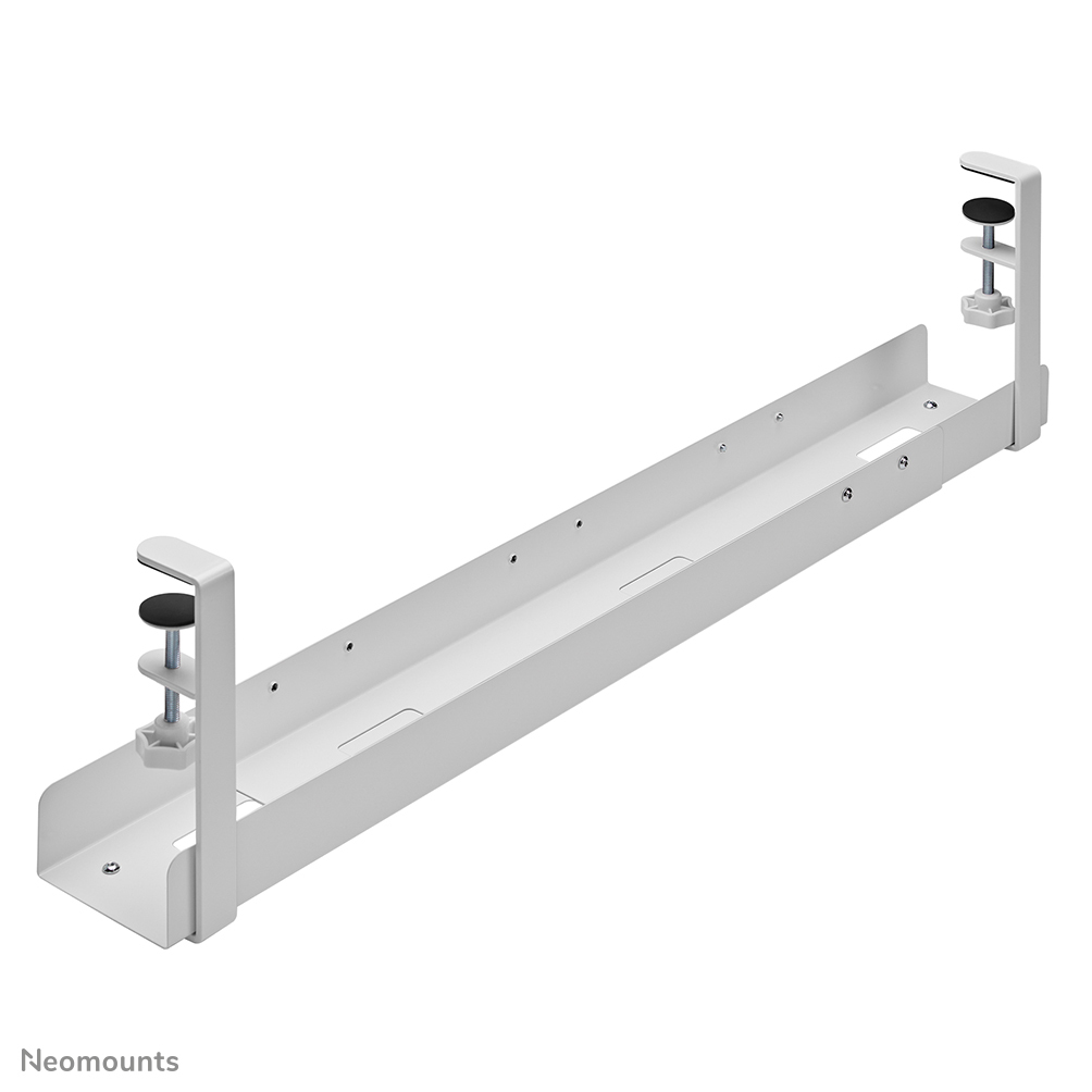 NEOMOUNTS Cable Management Tray - Max 5 Kg - Clamp-on Design - Universal - White