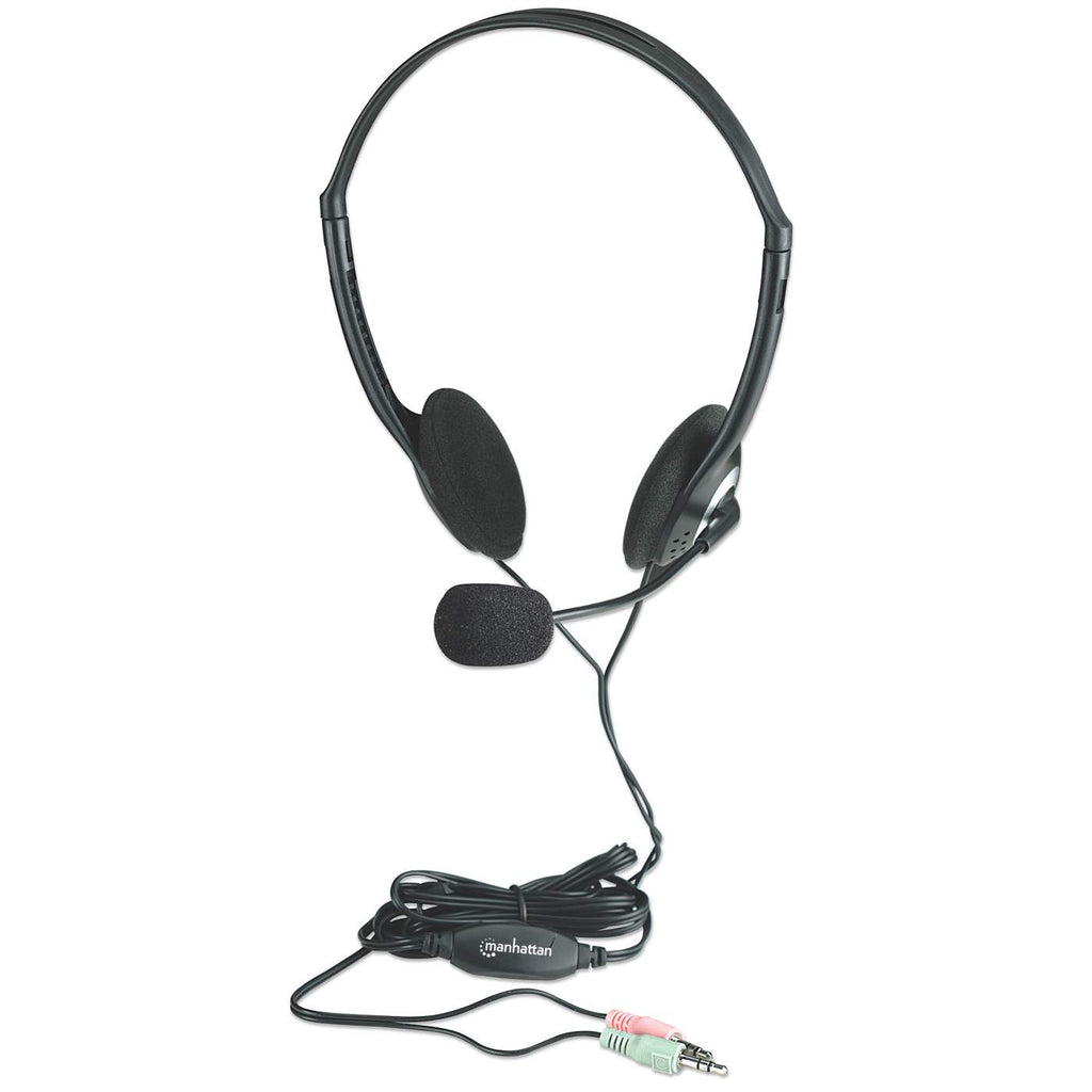 INTELLINET/MANHATTAN Headset With Microphone - Stereo - 3.5mm