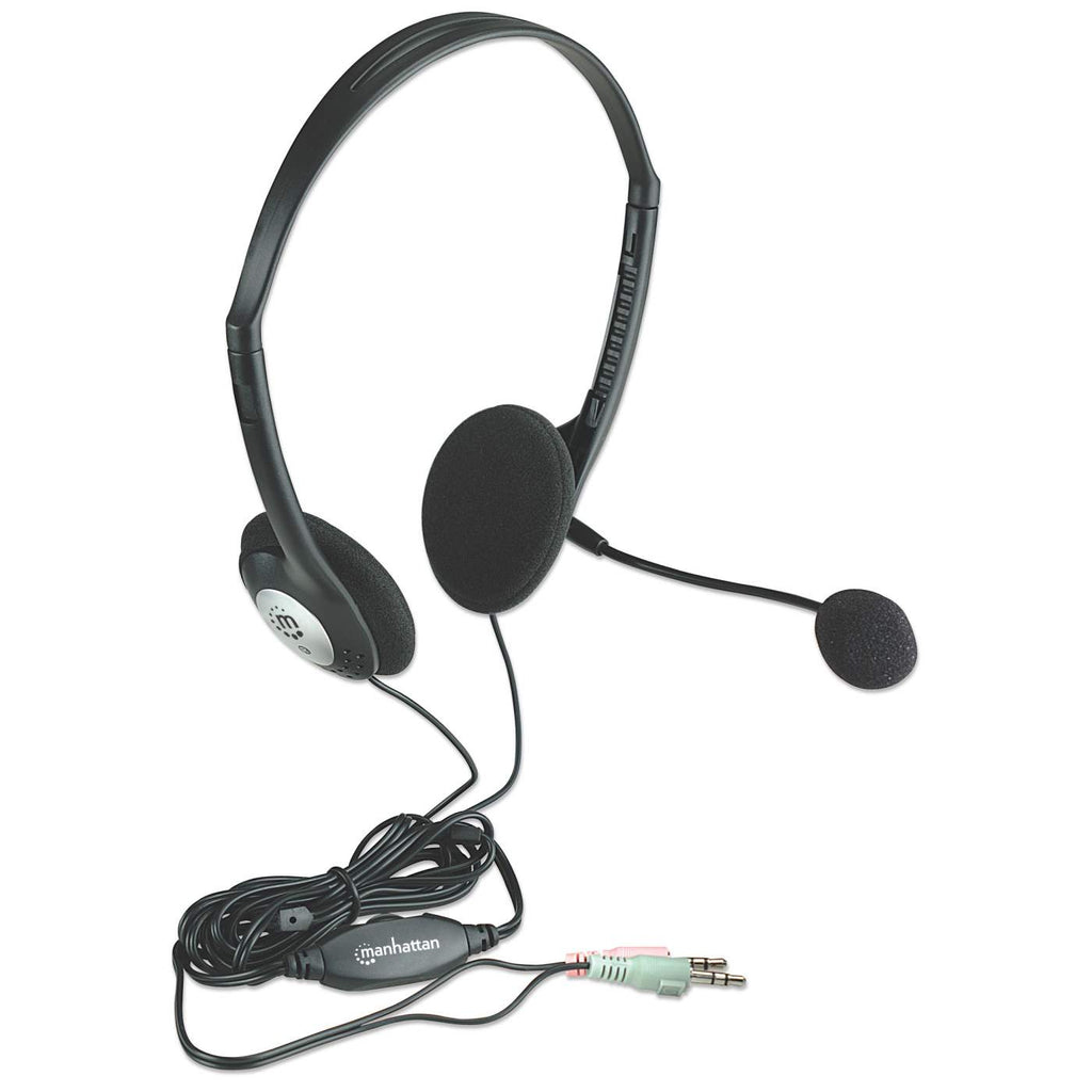 INTELLINET/MANHATTAN Headset With Microphone - Stereo - 3.5mm