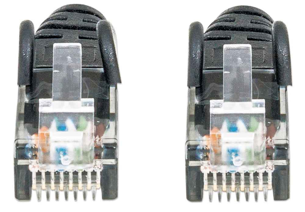 INTELLINET/MANHATTAN Patch Cable - CAT6 - Molded - 1m - Black