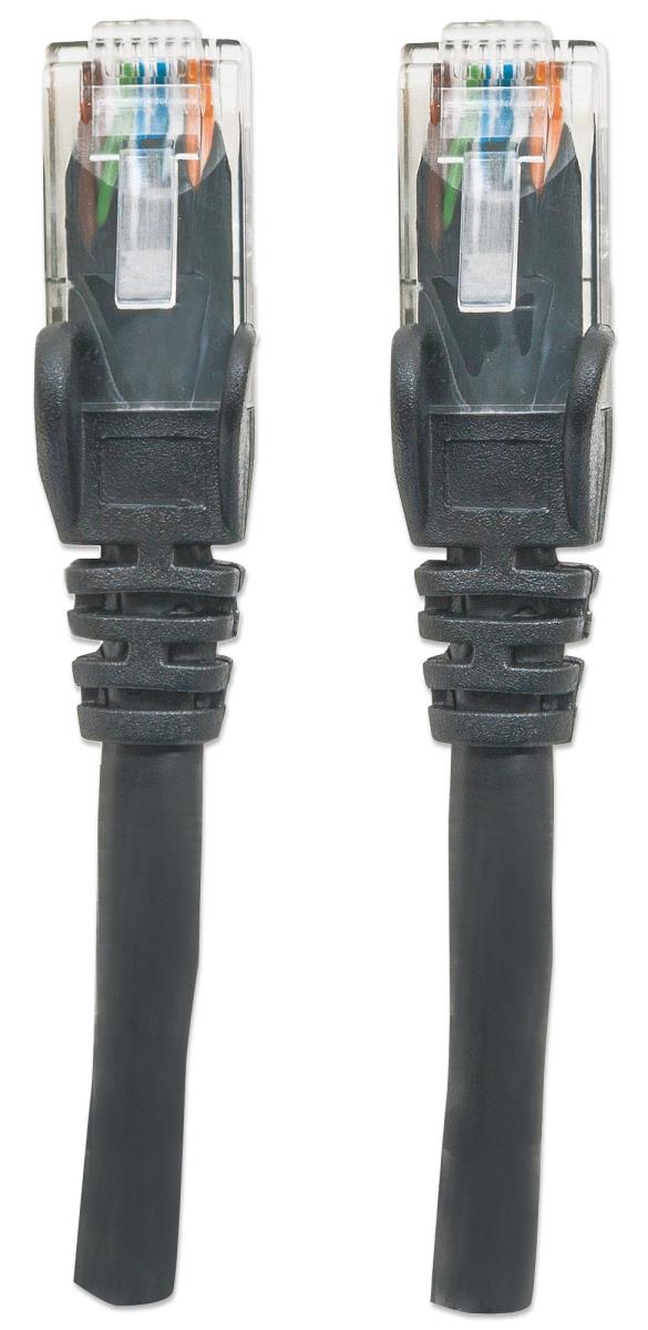 INTELLINET/MANHATTAN Patch Cable - CAT6 - Molded - 1.5m - Black