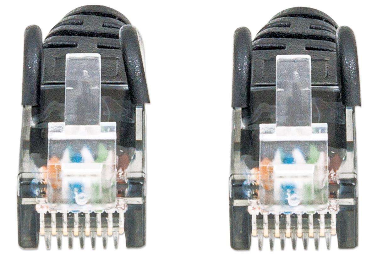 INTELLINET/MANHATTAN Patch Cable - CAT6 - Molded - 1.5m - Black