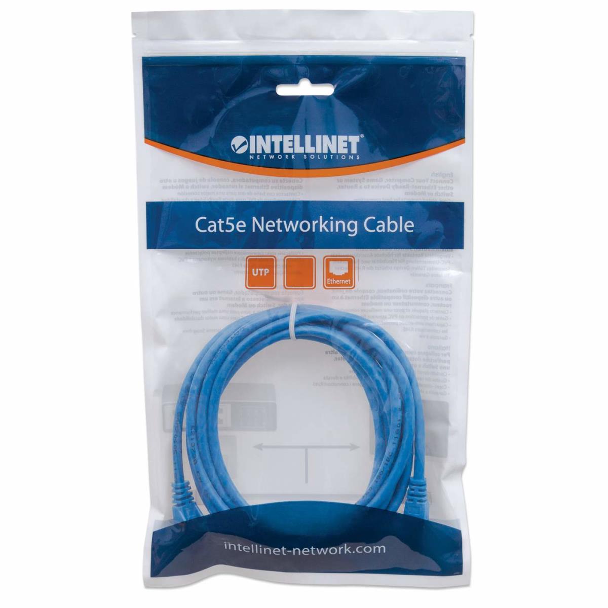 INTELLINET/MANHATTAN Patch Cable - CAT6 - Molded - 1m - Blue