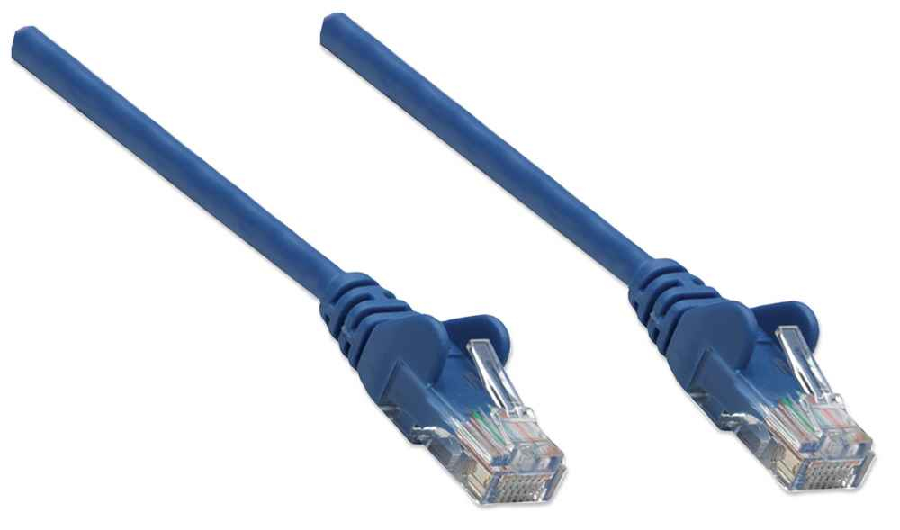 INTELLINET/MANHATTAN Patch Cable - CAT6 - Molded - 3m - Blue