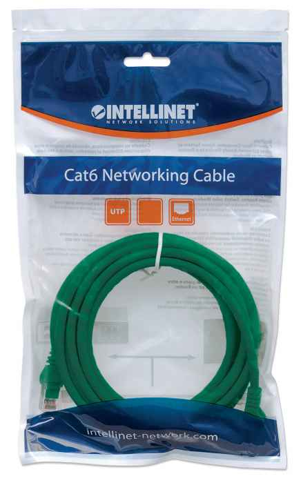 INTELLINET/MANHATTAN Patch Cable - CAT6 - Molded - 50cm - Green