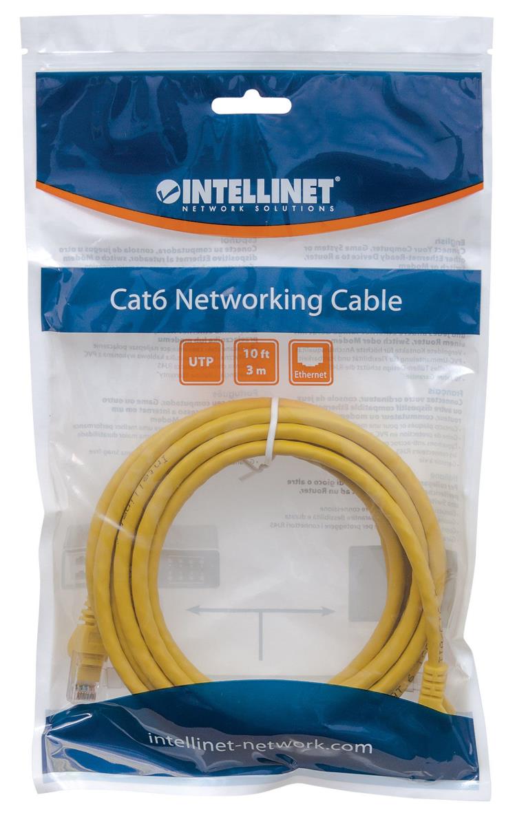 INTELLINET/MANHATTAN Patch Cable - CAT6 - Molded - 50cm - Yellow