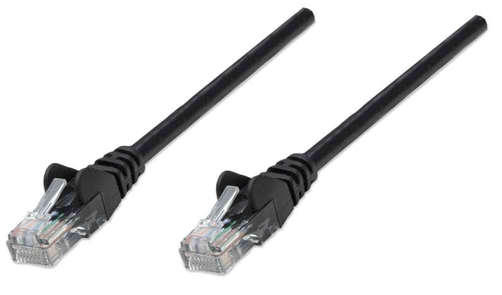 INTELLINET/MANHATTAN Patch Cable - Cat5e - Molded - 3m - Black