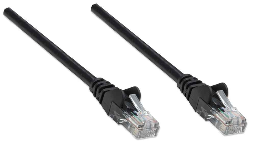 INTELLINET/MANHATTAN Patch Cable - Cat5e - Molded - 3m - Black