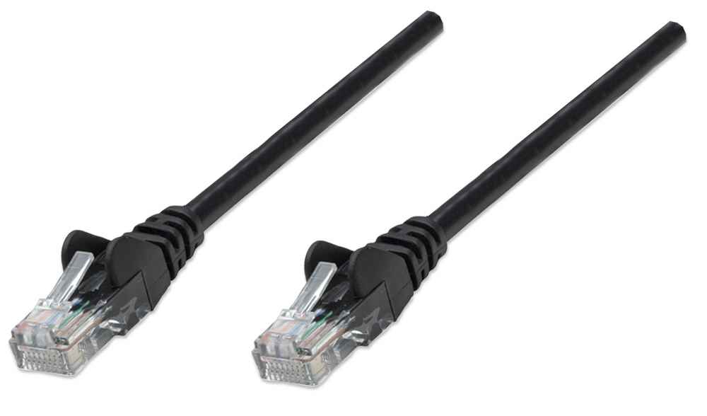 INTELLINET/MANHATTAN Patch Cable - Cat5e - Molded - 2m - Black