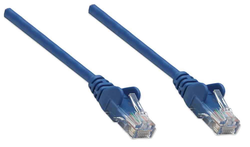INTELLINET/MANHATTAN Patch Cable - Cat5e - Molded - 2m - Blue