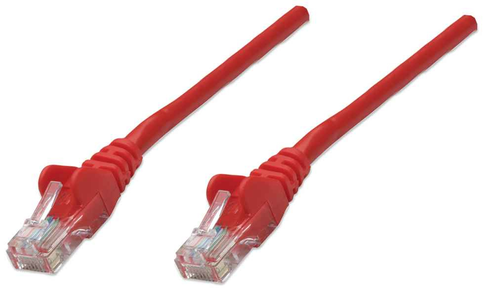 INTELLINET/MANHATTAN Patch Cable - Cat5e - Molded - 2m - Red