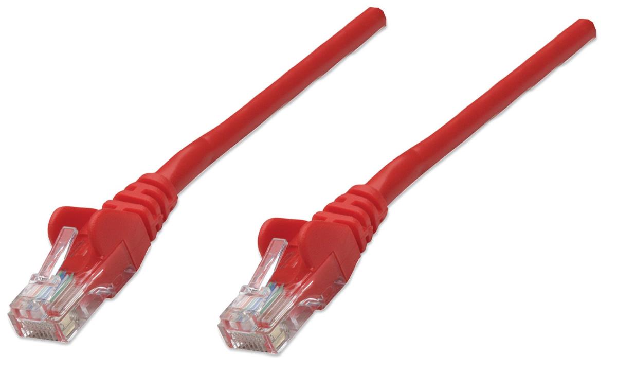 INTELLINET/MANHATTAN Patch Cable - Cat5e - Molded - 3m - Red