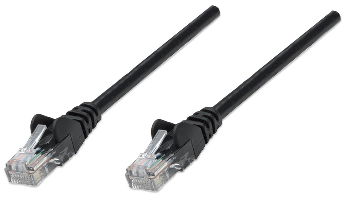 INTELLINET/MANHATTAN Patch Cable - Cat5e - UTP - Molded - 10m - Black