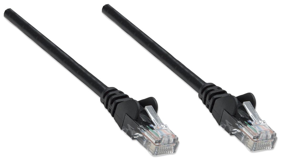 INTELLINET/MANHATTAN Patch Cable - Cat5e - UTP - Molded - 10m - Black