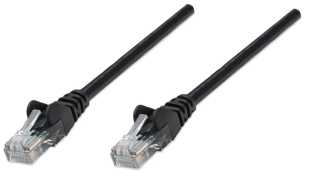 INTELLINET/MANHATTAN Patch Cable - Cat5e - UTP - Molded - 20m - Black