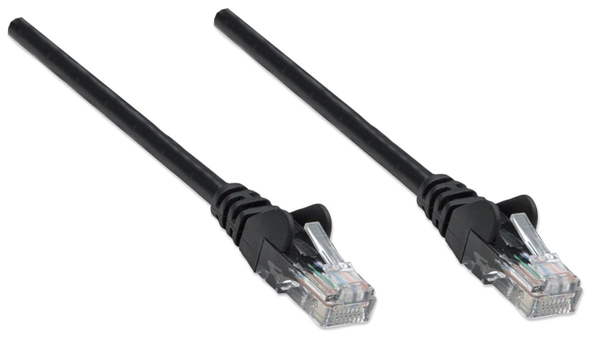INTELLINET/MANHATTAN Patch Cable - Cat5e - UTP - Molded - 20m - Black