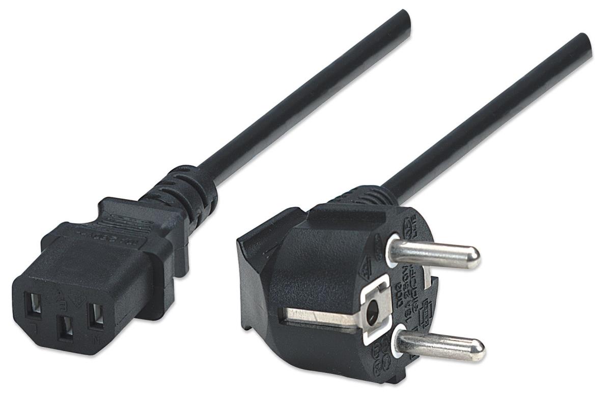 INTELLINET/MANHATTAN Power Cable 2m Standard Black