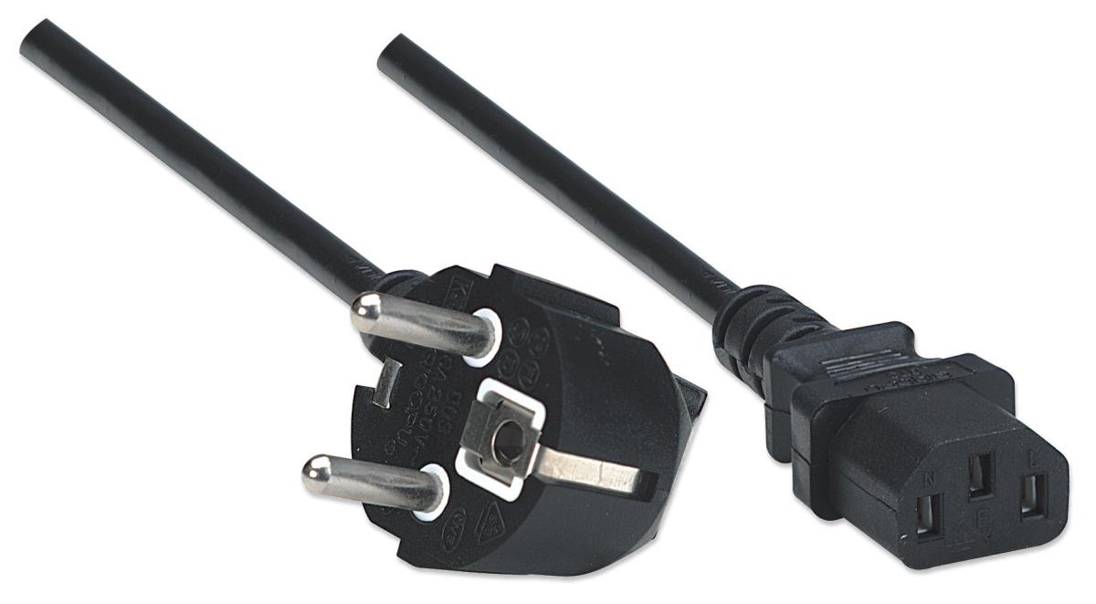 INTELLINET/MANHATTAN Power Cable 2m Standard Black