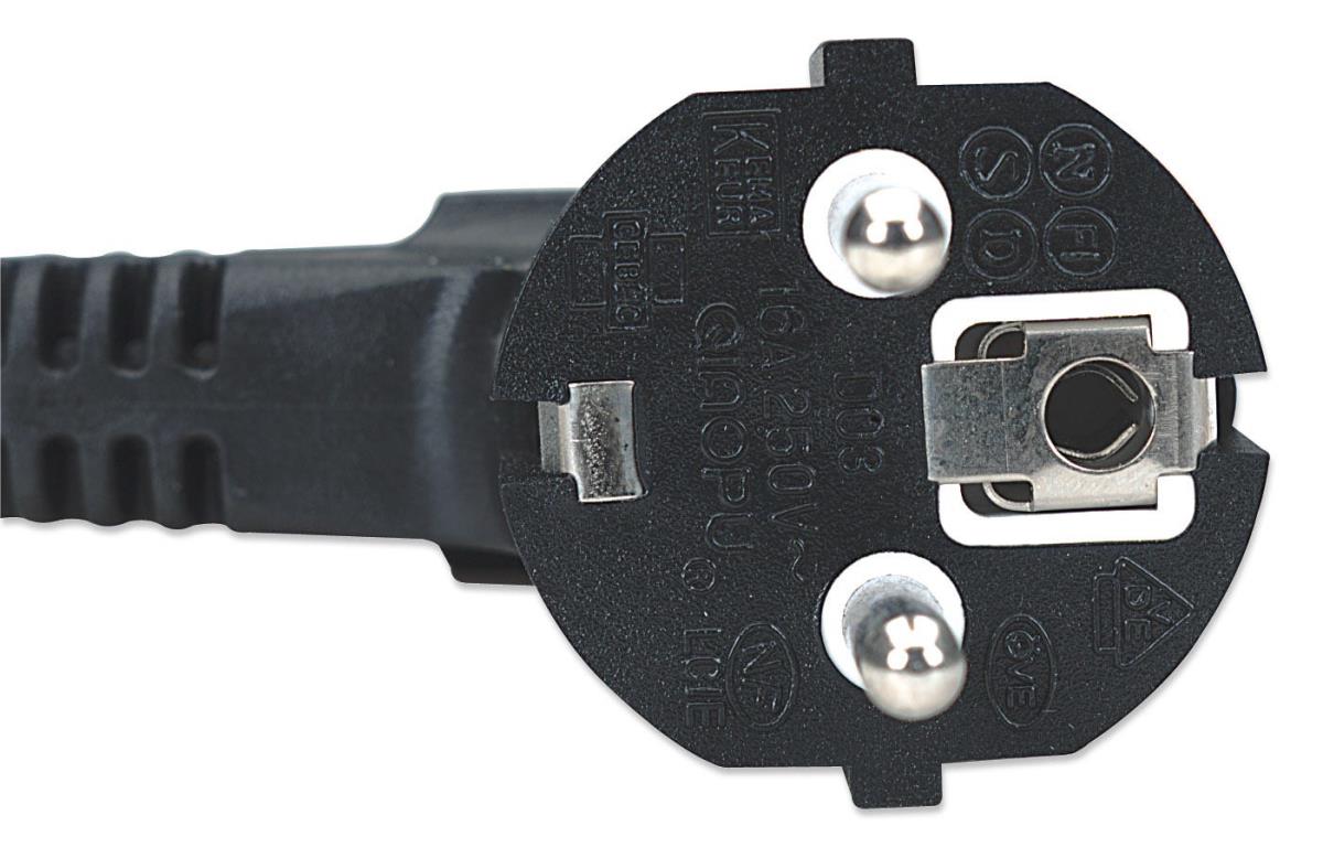INTELLINET/MANHATTAN Power Cable 2m Standard Black