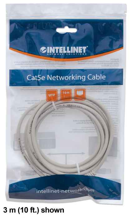 INTELLINET/MANHATTAN Patch Cable - CAT6 - Utp - Molded - 1m - Grey