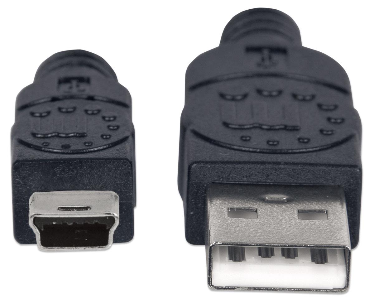 INTELLINET/MANHATTAN USB Cable A To Mini 5-pin USB2.0 2m Black