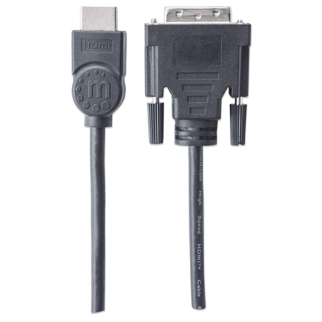 INTELLINET/MANHATTAN Monitor Cable HDMI/DVI DVI-d Dual Link M/m 2m