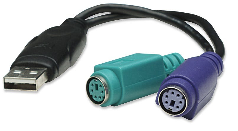INTELLINET/MANHATTAN Converter USB To Dual Ps/2