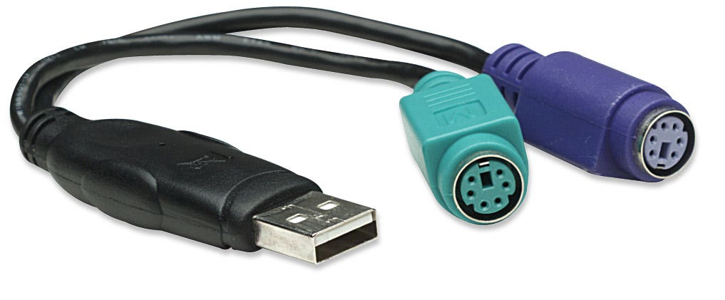 INTELLINET/MANHATTAN Converter USB To Dual Ps/2