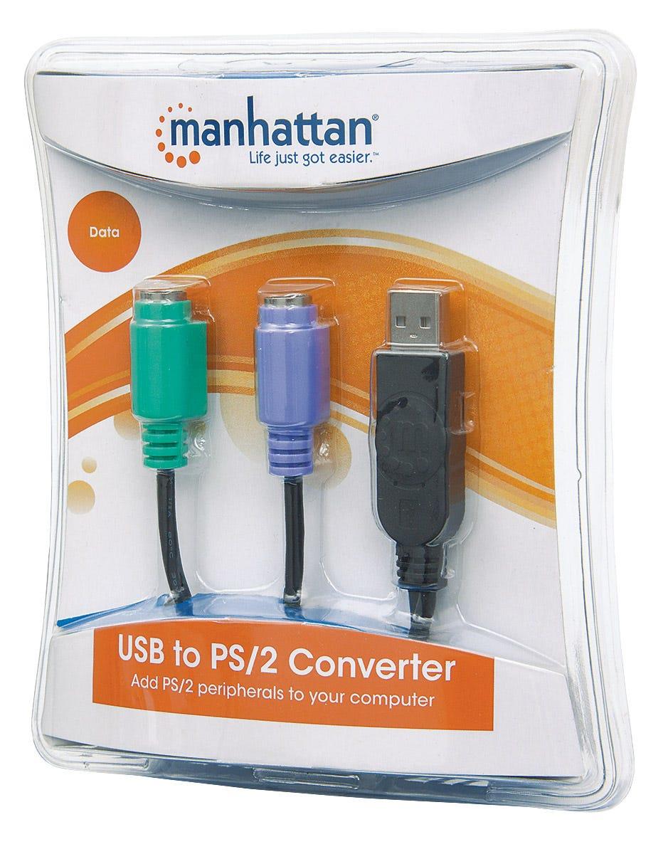 INTELLINET/MANHATTAN Converter USB To Dual Ps/2