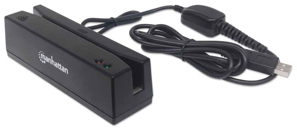 INTELLINET/MANHATTAN Magnetic Strip Card Reader USB