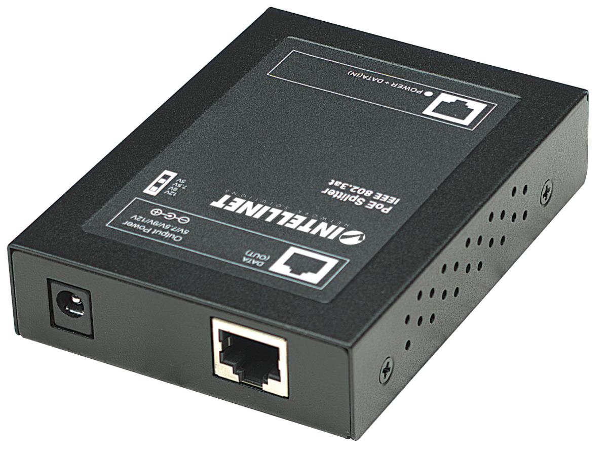 INTELLINET/MANHATTAN Poe+ Splitter Ieee802.3at, 5, 7.5, 9 Or 12 V Dc Output