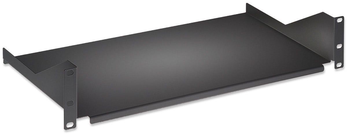 INTELLINET/MANHATTAN Fixed Shelf - 19in - 2u - 400mm Depth - Black