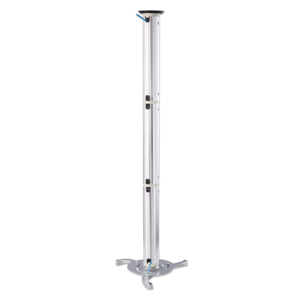 INTELLINET/MANHATTAN Universal Projector Ceiling Mount Extension Rod With Tilt, Swivel And Height Adjust 11.8-14.5in