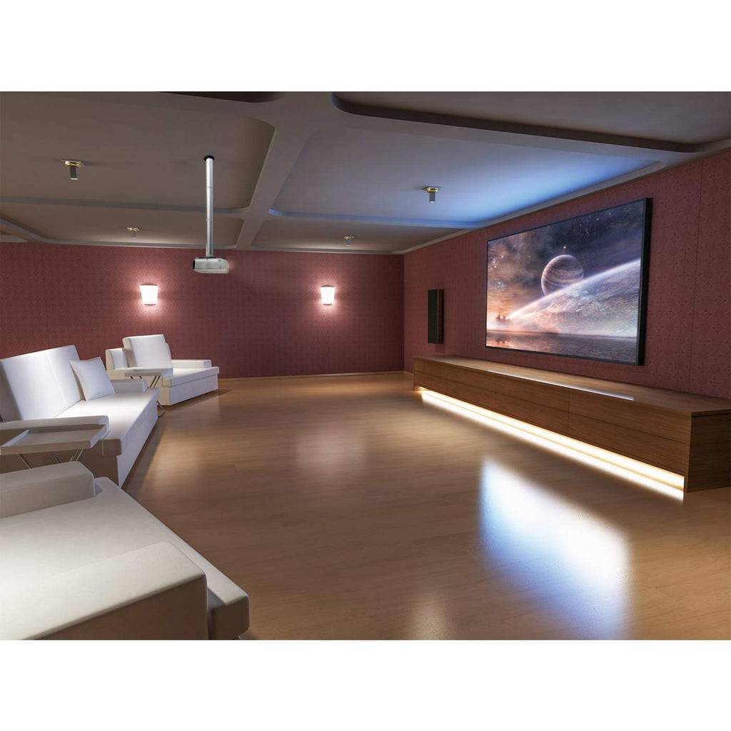 INTELLINET/MANHATTAN Universal Projector Ceiling Mount Extension Rod With Tilt, Swivel And Height Adjust 11.8-14.5in