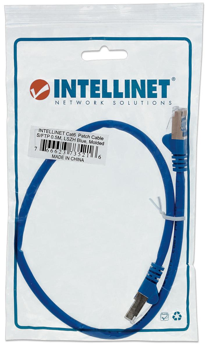 INTELLINET/MANHATTAN Patch Cable - CAT6 - 50cm - Blue