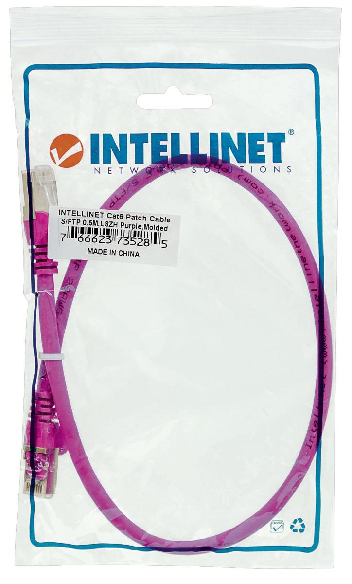 INTELLINET/MANHATTAN Patch Cable - CAT6 - 50cm - Red