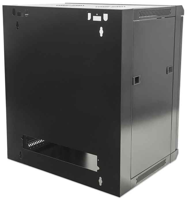 INTELLINET/MANHATTAN Wallmount Cabinet - 19in - 15U - 770 X 570 X 600mm - Flatpack - Black