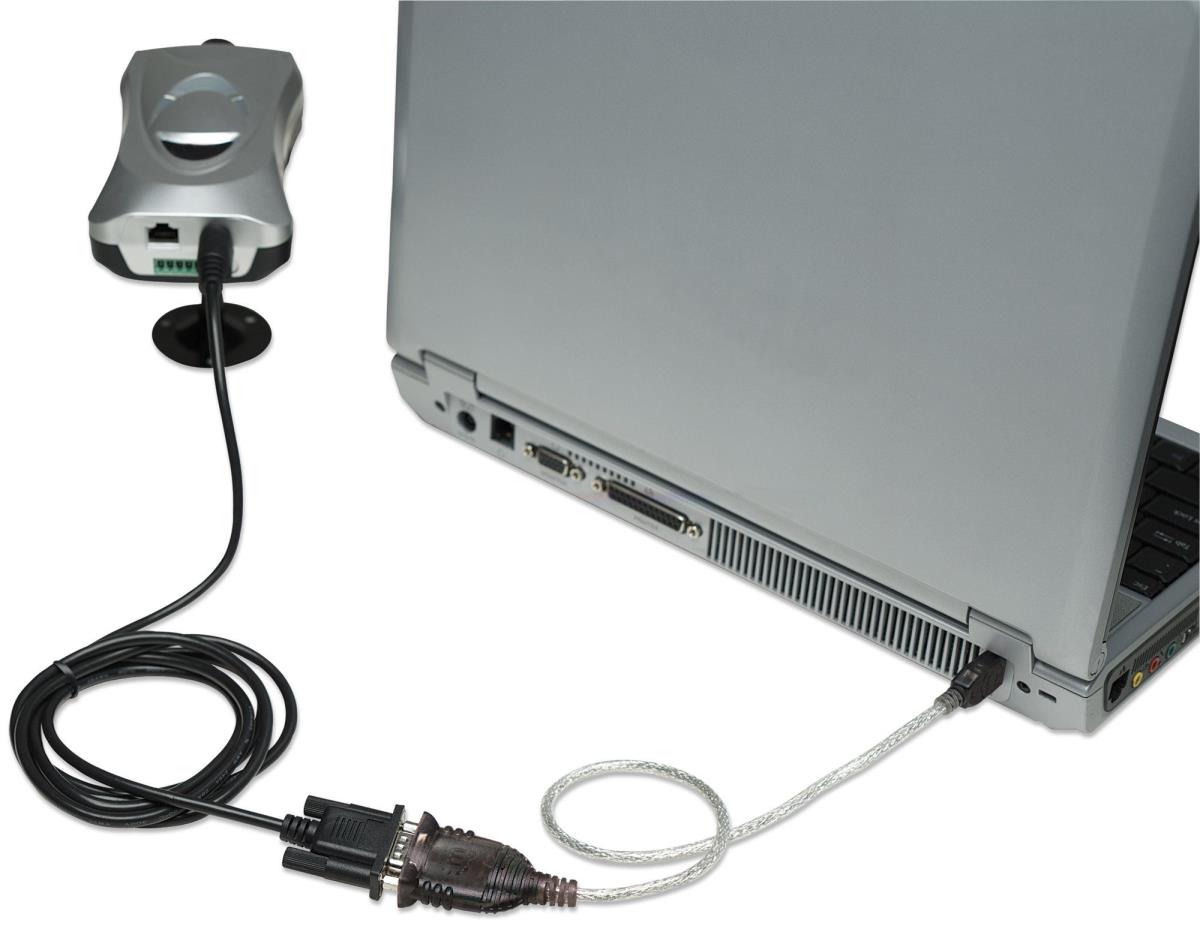 INTELLINET/MANHATTAN USB To Serial Converter Connects 1 Serial Devices To Usb