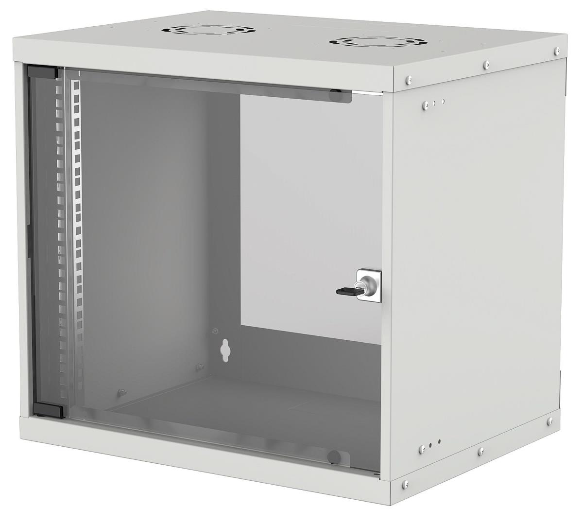 INTELLINET/MANHATTAN Wallmount Cabinet 19in 350/ 500/450 Flatpack Grey