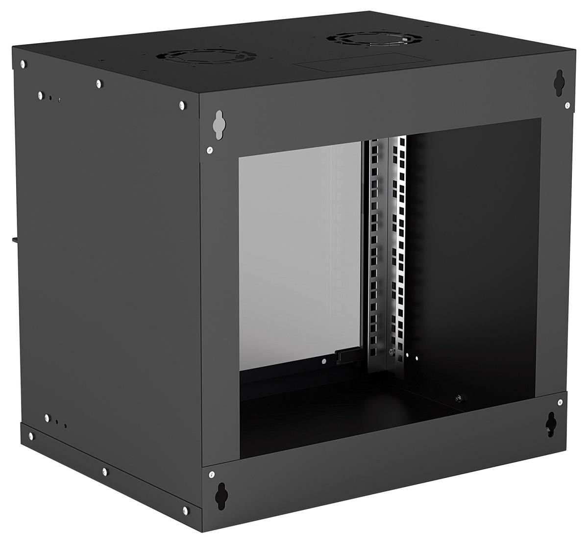 INTELLINET/MANHATTAN Wallmount Cabinet 19in 350/500/450 Flatpack Black