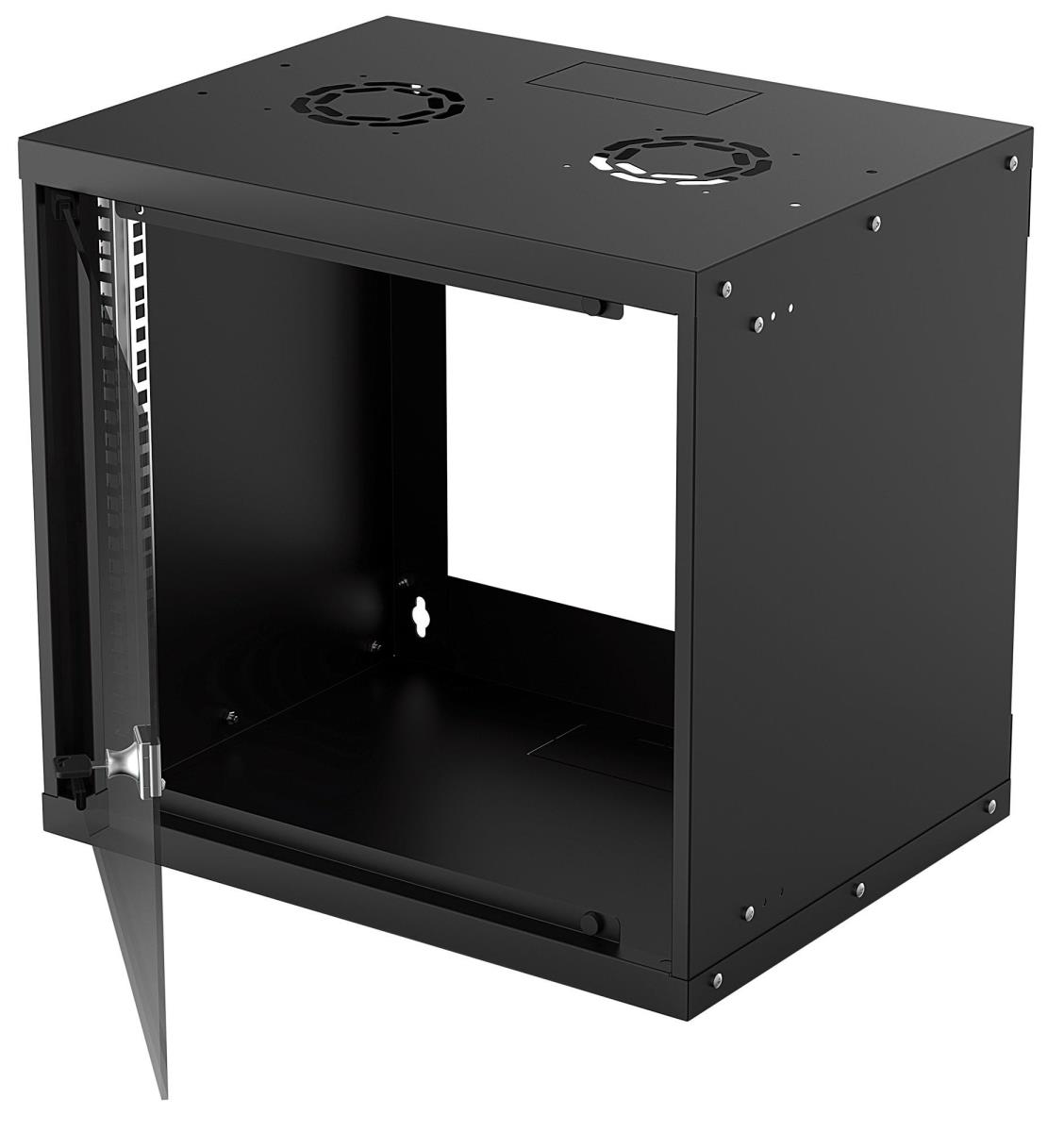 INTELLINET/MANHATTAN Wallmount Cabinet 19in 350/500/450 Flatpack Black