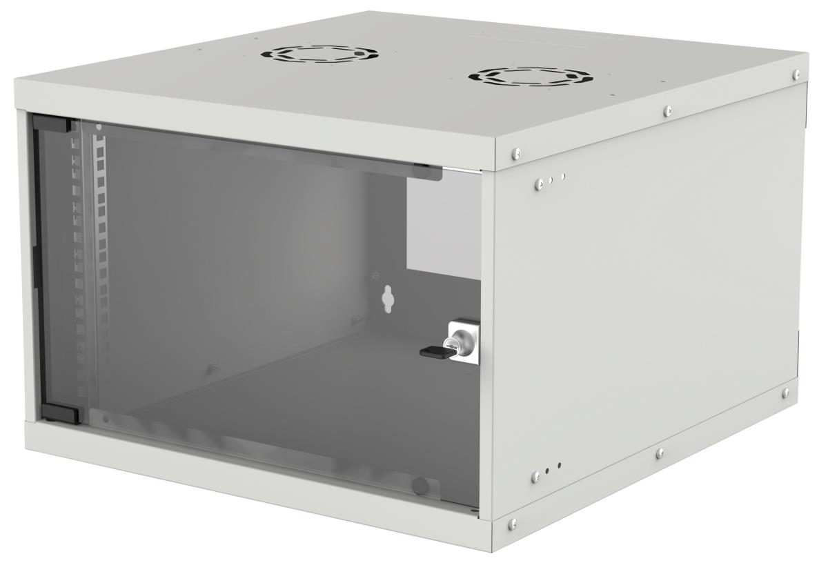 INTELLINET/MANHATTAN Wallmount Cabinet 19in 350/500/320 Flatpack Grey