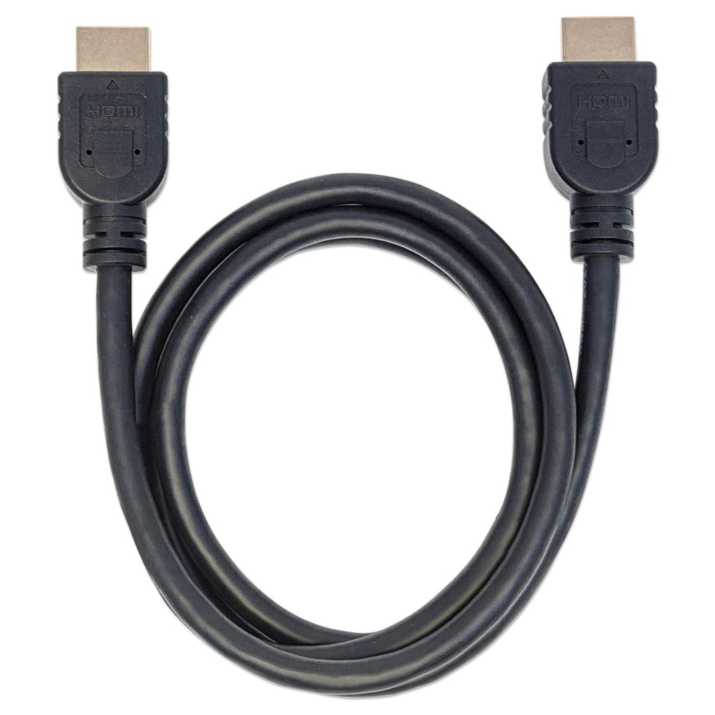 INTELLINET/MANHATTAN High Speed HDMI Cable Cl3 Arc 3D 4k Male Shielded Black 1m