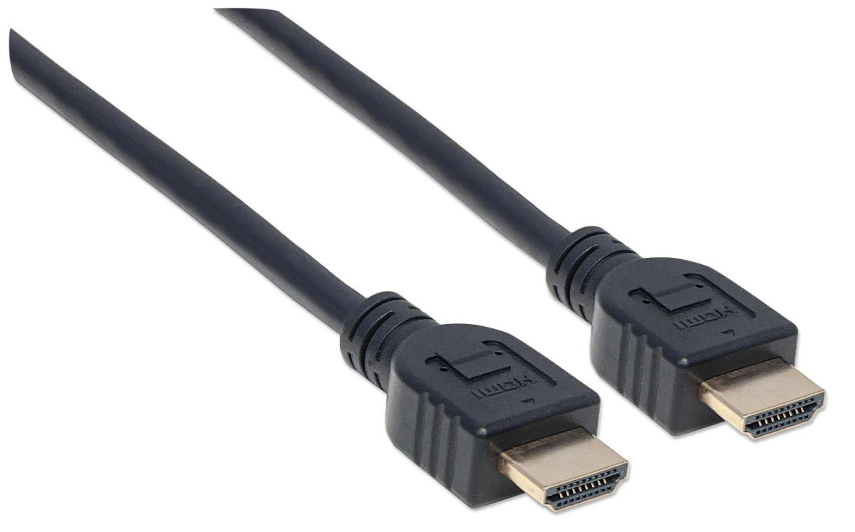 INTELLINET/MANHATTAN High Speed HDMI Cable Cl3 Arc 3D 4k Male Shielded Black 2m